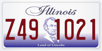IL license plate Z491021