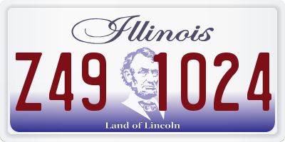 IL license plate Z491024