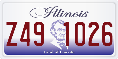 IL license plate Z491026