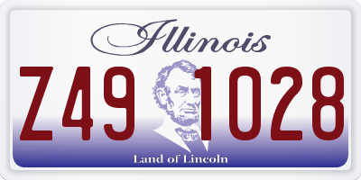 IL license plate Z491028
