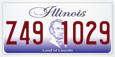 IL license plate Z491029