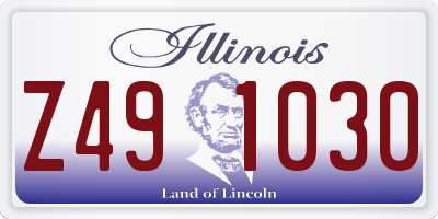 IL license plate Z491030