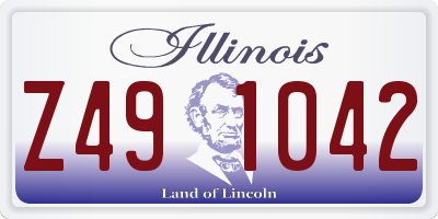 IL license plate Z491042
