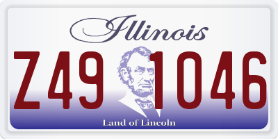 IL license plate Z491046