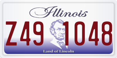 IL license plate Z491048