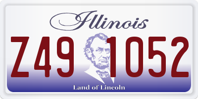 IL license plate Z491052