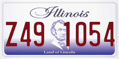 IL license plate Z491054
