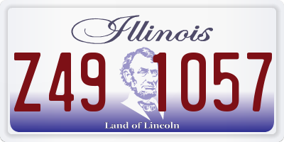 IL license plate Z491057