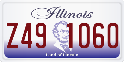 IL license plate Z491060