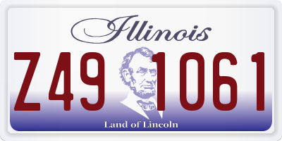 IL license plate Z491061