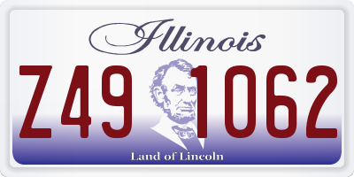 IL license plate Z491062