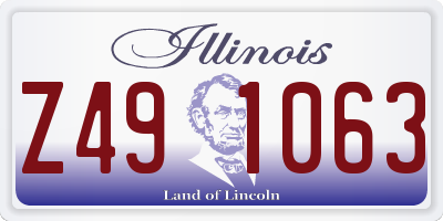 IL license plate Z491063