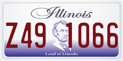 IL license plate Z491066