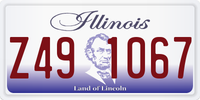 IL license plate Z491067