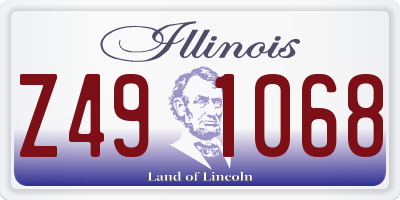 IL license plate Z491068