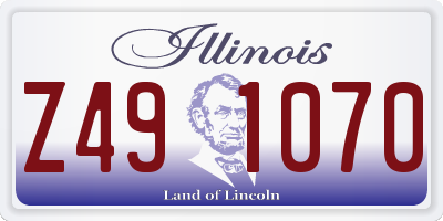 IL license plate Z491070