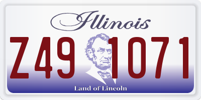 IL license plate Z491071