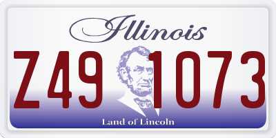 IL license plate Z491073