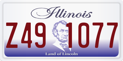 IL license plate Z491077