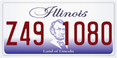 IL license plate Z491080