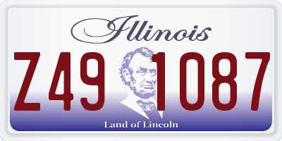 IL license plate Z491087