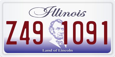 IL license plate Z491091
