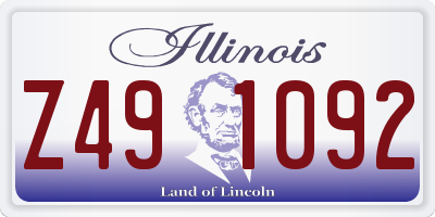 IL license plate Z491092