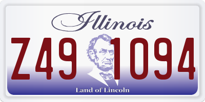 IL license plate Z491094