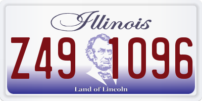 IL license plate Z491096