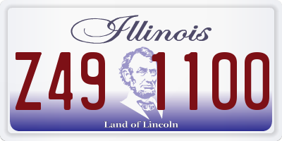 IL license plate Z491100