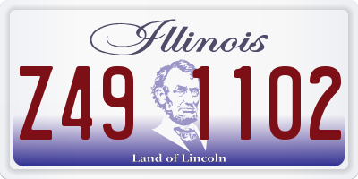 IL license plate Z491102