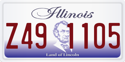 IL license plate Z491105