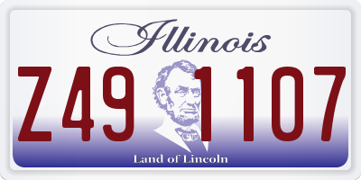IL license plate Z491107