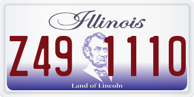 IL license plate Z491110