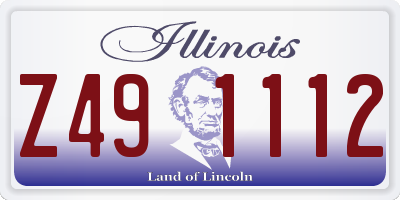 IL license plate Z491112