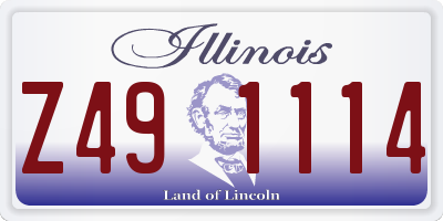 IL license plate Z491114