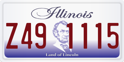 IL license plate Z491115