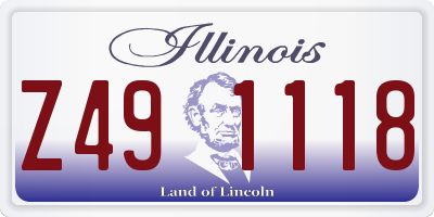 IL license plate Z491118