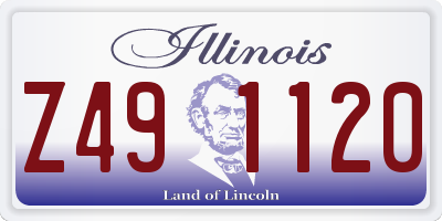 IL license plate Z491120