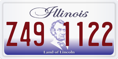 IL license plate Z491122
