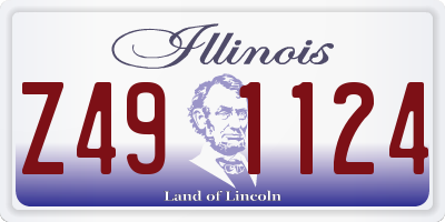 IL license plate Z491124