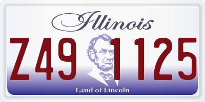 IL license plate Z491125