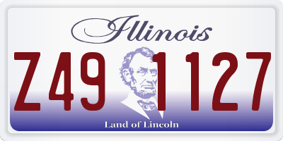 IL license plate Z491127