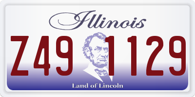 IL license plate Z491129