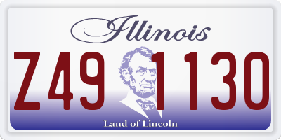 IL license plate Z491130