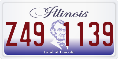 IL license plate Z491139