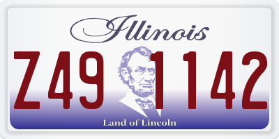 IL license plate Z491142