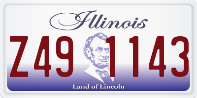 IL license plate Z491143