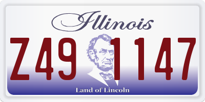 IL license plate Z491147