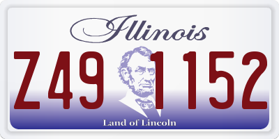 IL license plate Z491152